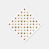 小カラフル菓子 スタンダードカクテルナプキン (角)