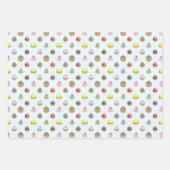 小カラフル菓子 ラッピングペーパーシート (正面2)