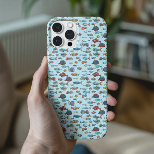 小カラフル魚 iPhone 16ケース