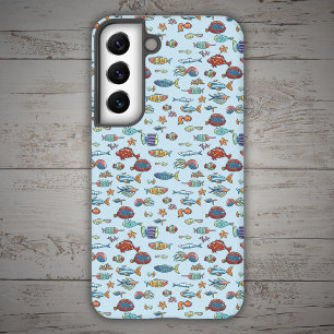 小カラフル魚 SAMSUNG GALAXY S22ケース