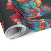 小カラフル龍 ラッピングペーパー (ロールコーナー)