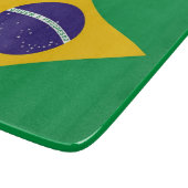 小ガラス板(ブラジル国旗あり) カッティングボード (角)