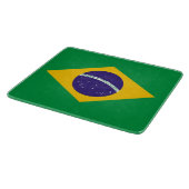 小ガラス板(ブラジル国旗あり) カッティングボード (角)