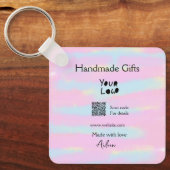小ガーリー事業の手作りギフト愛QR作り キーホルダー (正面)