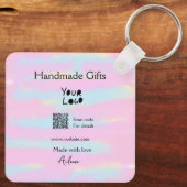 小ガーリー事業の手作りギフト愛QR作り キーホルダー (裏面)