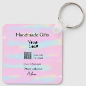 小ガーリー事業の手作りギフト愛QR作り キーホルダー (裏面)