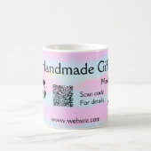 小ガーリー事業の手作りギフト愛QR作り コーヒーマグカップ (中央)