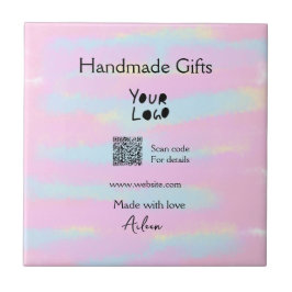 小ガーリー事業の手作りギフト愛QR作り タイル