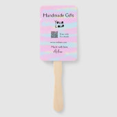 小ガーリー事業の手作りギフト愛QR作り ハンドファン (裏面)