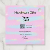 小ガーリー事業の手作りギフト愛QR作り フェイバータグ (裏面)