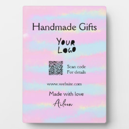 小ガーリー事業の手作りギフト愛QR作り フォトプラーク