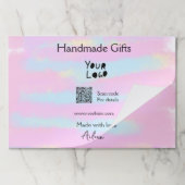 小ガーリー事業の手作りギフト愛QR作り ペーパーパッド (折り畳み)