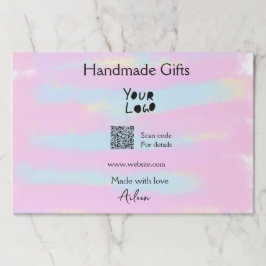 小ガーリー事業の手作りギフト愛QR作り ペーパーパッド