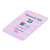 小ガーリー事業の手作りギフト愛QR作り マグネット (左側)