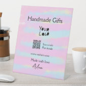 小ガーリー事業の手作りギフト愛QR作り 台座サイン (インサイチュ)
