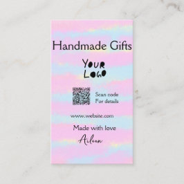 小ガーリー事業の手作りギフト愛QR作り 名刺