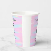 小ガーリー事業の手作りギフト愛QR作り 紙コップ (左)