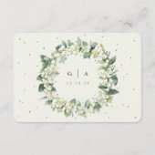 小クリームスノーベリー+ユーカリ結婚ス詳細 エンクロージャーカード (裏面)