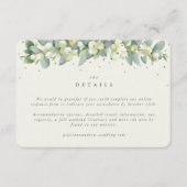 小クリームスノーベリー+ユーカリ結婚ス詳細 エンクロージャーカード (正面)