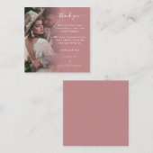 小サイズ |ほこりっぽいバラ写真結婚の皆様に感謝 ノートカード (正面/裏面)