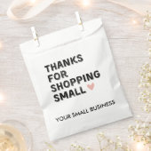 小サンキューショッピング |スモールビジネス フェイバーバッグ (クリップ留めされた状態)