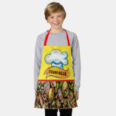 小シェフエプロン エプロン (着用した状態)