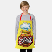 小シェフエプロン エプロン (着用した状態)