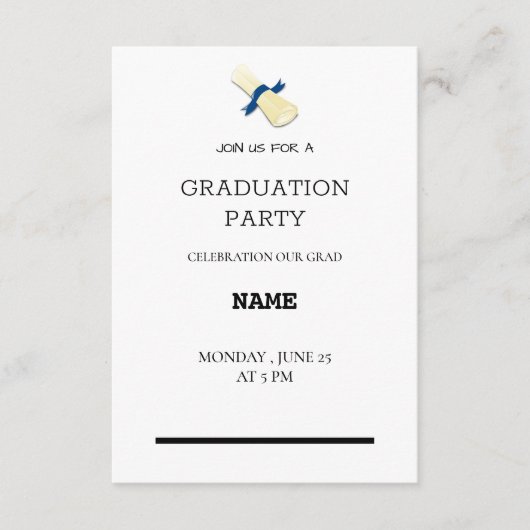 小シンプルさい エンクロージャーカード (正面)