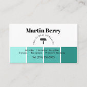 小シンプルさなの画家とデコレータのインテリアデザイン 名刺 (正面)