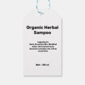 小シンプルミニマル手作りビジネスGIFTラベル ギフトタグ (裏面)