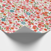 小シンプル型の花の可愛い柄。高 – c ラッピングペーパー (角)