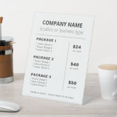 小シンプル規模企業サービスのリストと価格表 台座サイン (インサイチュ)