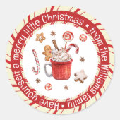 小スタイリッシュメリー聖降誕祭 ラウンドシール (正面)