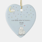 小スター天国可愛い失われた子の形見 セラミックオーナメント (右)
