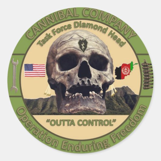 小ステッカー、20枚 ラウンドシール (正面)