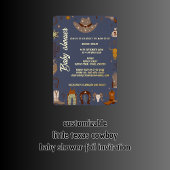 小テキサス州カウボーイの赤ちゃんシャワー 箔招待状