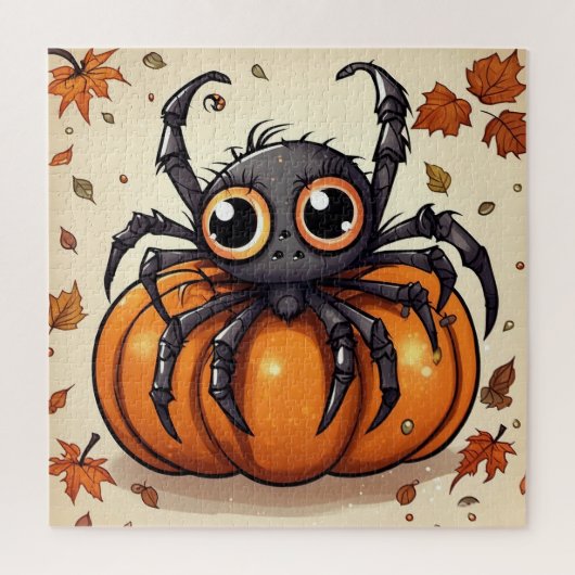 小ハロウィーンスパイダー ジグソーパズル (縦)