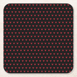 小ハート結婚ズ スクエアペーパーコースター