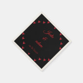 小ハート結婚ズ スタンダードカクテルナプキン (角)