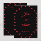 小ハート結婚ズ 招待状 (正面/裏面)