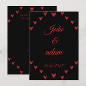 小ハート結婚ズ 招待状 (正面/裏面)