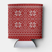 小ハート雪の模様 |クーラーボックス 缶クーラー (正面)