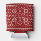 小ハート雪の模様 |クーラーボックス 缶クーラー (裏面)