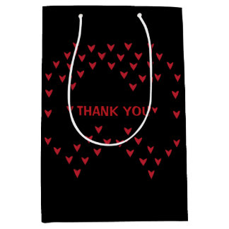 小ハート ミディアムペーパーバッグ