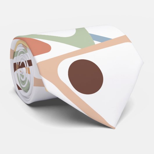 小パステル三角形 ネクタイ (ロール)