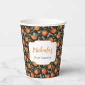 小パーソナライズされたかわいこちゃん赤ちゃんシャワー 紙コップ (裏面)