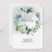 小パーソナライズされたさなかぼちゃの赤ちゃんシャワー 招待状 (裏面)