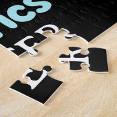 小パーソナライズされたさな体操少女、私は体操が大好き ジグソーパズル (側面)