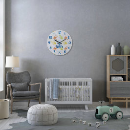 小パーソナライズされたカラフル針の時計 ラージ壁時計