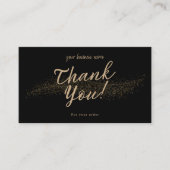 小パーソナライズされた事業サンキューカード 名刺 (正面)